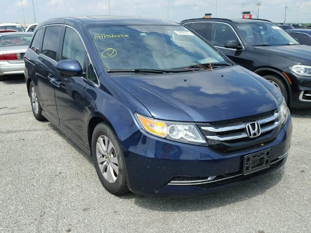 5FNRL5H64FB103906 - 2015 HONDA ODYSSEY EX BLUE photo 1