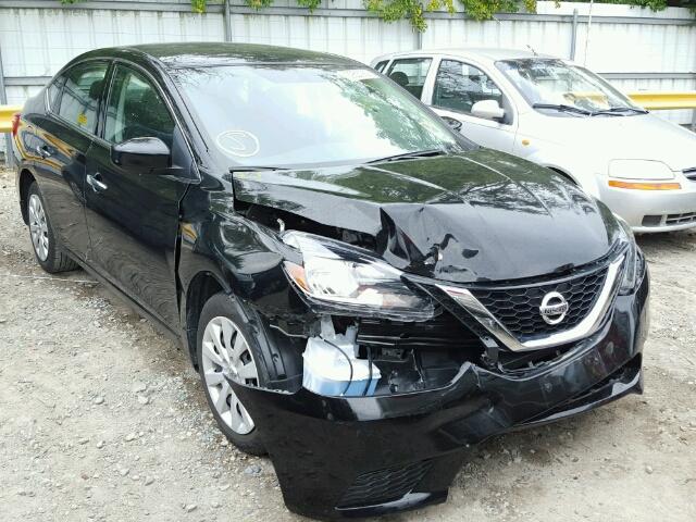 3N1AB7AP8GY242475 - 2016 NISSAN SENTRA BLACK photo 1