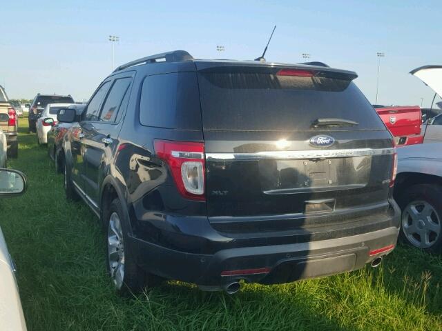 1FM5K8D88DGC81469 - 2013 FORD EXPLORER X BLACK photo 3