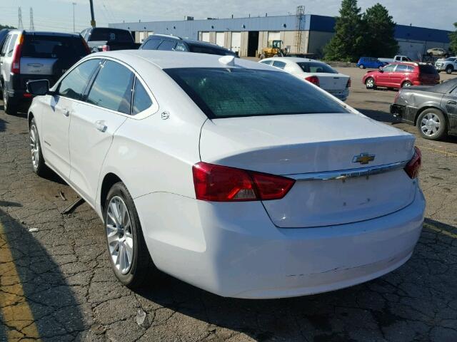 2G11Z5SL1F9144551 - 2015 CHEVROLET IMPALA LS WHITE photo 3