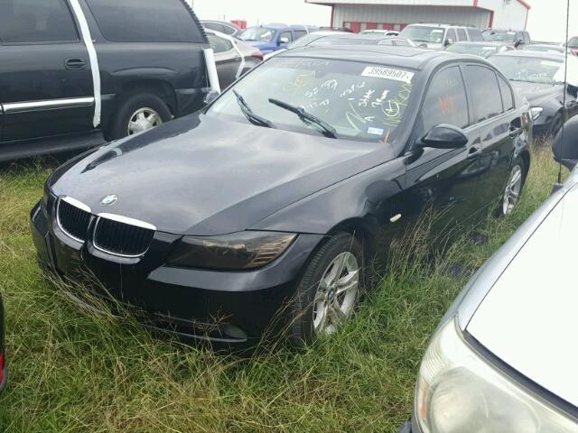 WBAVA37568NL52162 - 2008 BMW 328 BLACK photo 2