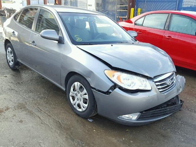 KMHDU4AD8AU165167 - 2010 HYUNDAI ELANTRA GRAY photo 1