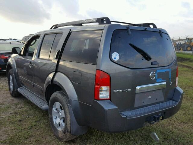 5N1AR18W07C604418 - 2007 NISSAN PATHFINDER SILVER photo 3