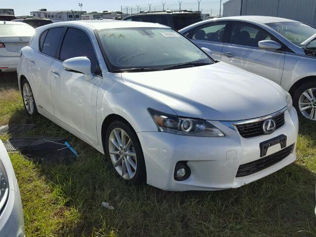 JTHKD5BH9D2153742 - 2013 LEXUS CT WHITE photo 1