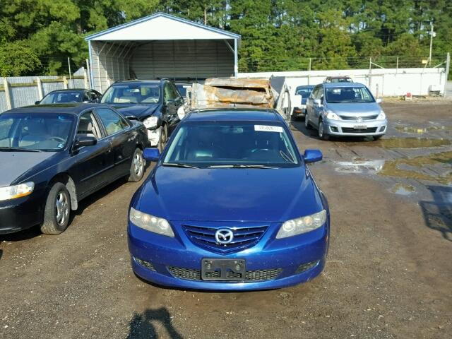 1YVHP84D445N94038 - 2004 MAZDA 6 S BLUE photo 9