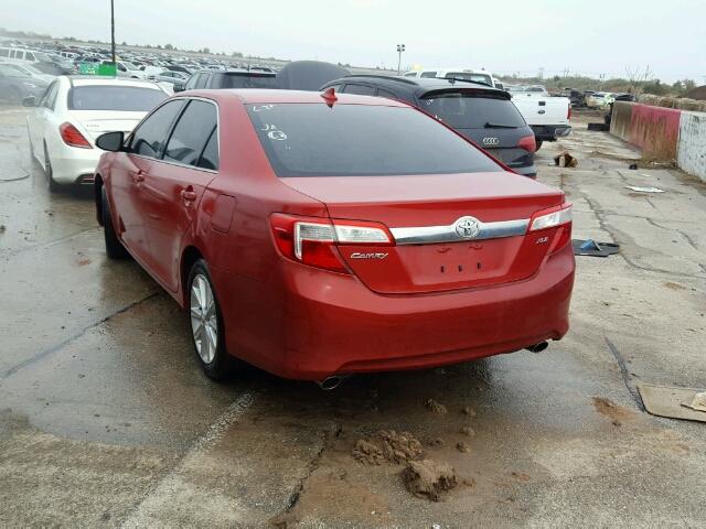 4T1BK1FK4CU506974 - 2012 TOYOTA CAMRY RED photo 3