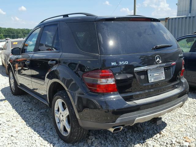 4JGBB86E88A333701 - 2008 MERCEDES-BENZ ML 350 BLACK photo 3