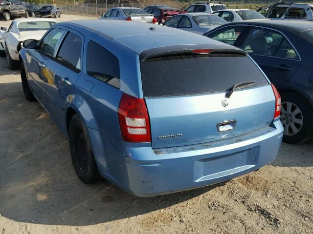 2D8FV47T26H265348 - 2006 DODGE MAGNUM BLUE photo 3