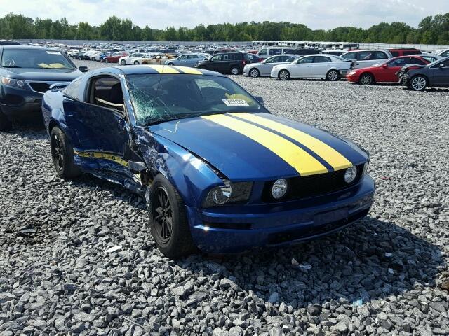 1ZVFT80NX65134583 - 2006 FORD MUSTANG BLUE photo 1