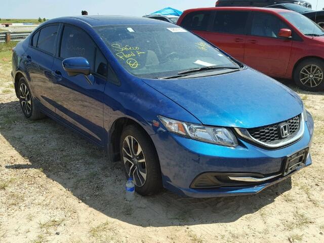 19XFB2F82FE052825 - 2015 HONDA CIVIC EX BLUE photo 1