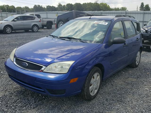 1FAFP36N76W129830 - 2006 FORD FOCUS ZXW BLUE photo 2