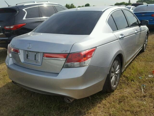 1HGCP3F87CA014677 - 2012 HONDA ACCORD EXL SILVER photo 4