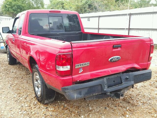 1FTYR44U46PA03657 - 2006 FORD RANGER SUP RED photo 3