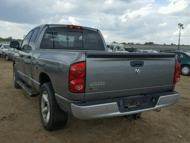 1D7HA18P87S257550 - 2007 DODGE RAM 1500 S GRAY photo 3