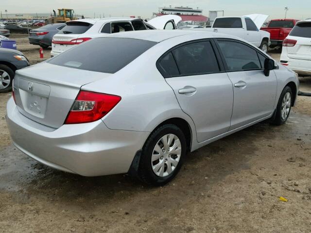 2HGFB2F58CH323510 - 2012 HONDA CIVIC SILVER photo 4