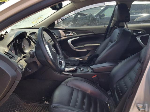 2G4GV5GV2C9176536 - 2012 BUICK REGAL GS SILVER photo 5