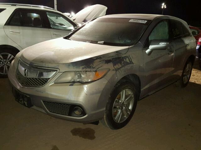 5J8TB3H32EL014996 - 2014 ACURA RDX SILVER photo 2