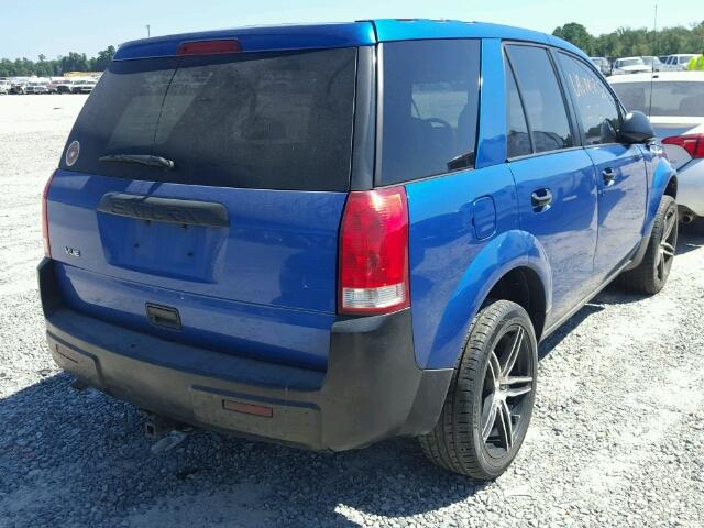 5GZCZ23D73S851507 - 2003 SATURN VUE BLUE photo 4