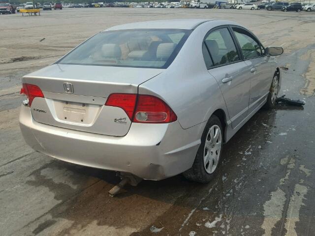 1HGFA16586L070483 - 2006 HONDA CIVIC SILVER photo 4