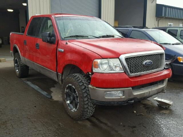 1FTPW14504KC05062 - 2004 FORD F150 RED photo 1