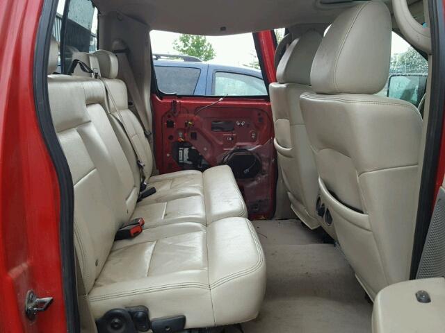 1FTPW14504KC05062 - 2004 FORD F150 RED photo 6