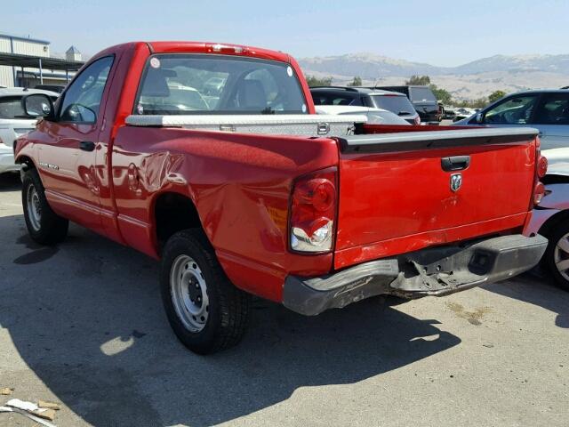 1D7HA16K57J608122 - 2007 DODGE RAM 1500 S RED photo 3