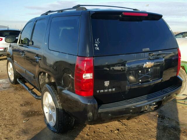 1GNFC13027R115439 - 2007 CHEVROLET TAHOE C150 BLACK photo 3