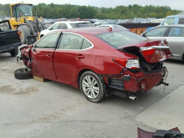 JTHBK1GG6D2015137 - 2013 LEXUS ES 350 RED photo 3