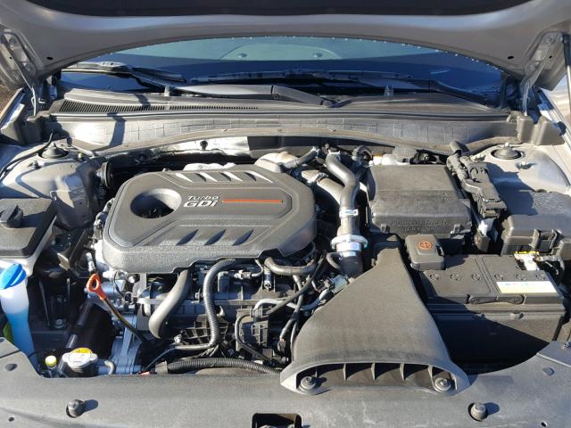 5XXGV4L24GG113852 - 2016 KIA OPTIMA SXL GRAY photo 7