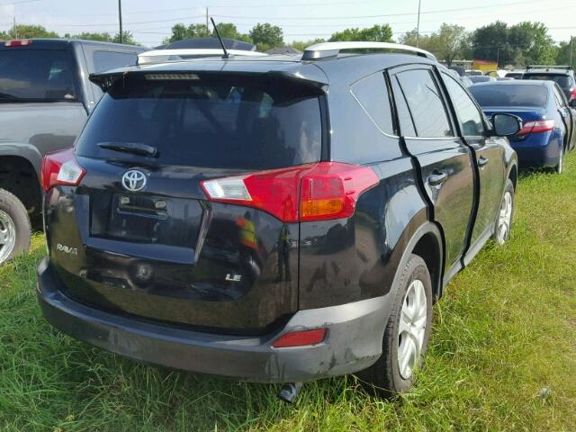 2T3ZFREV9FW156055 - 2015 TOYOTA RAV4 LE BLACK photo 4