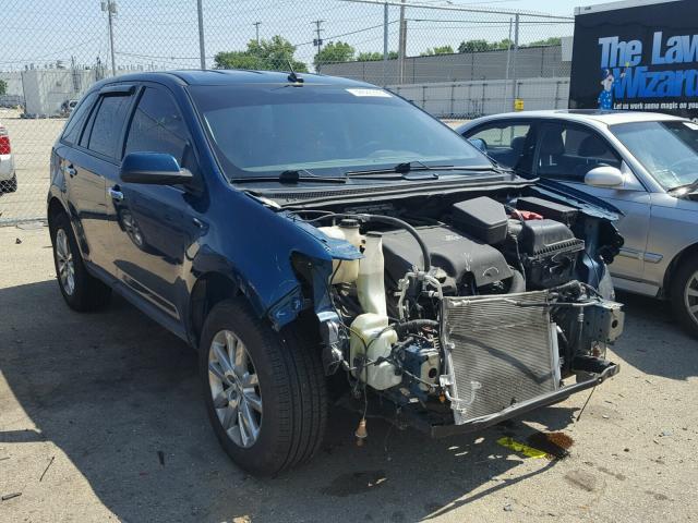 2FMDK3JC6BBB54070 - 2011 FORD EDGE SEL TEAL photo 1