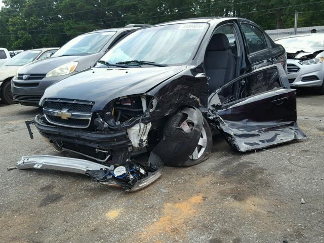KL1TD5DE3BB140854 - 2011 CHEVROLET AVEO LS BLACK photo 2