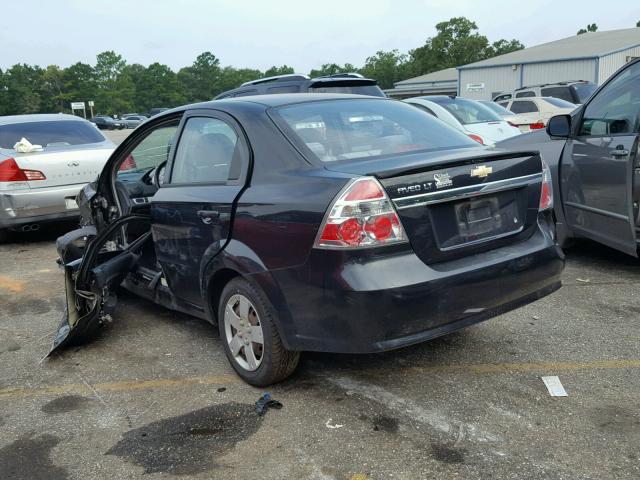 KL1TD5DE3BB140854 - 2011 CHEVROLET AVEO LS BLACK photo 3