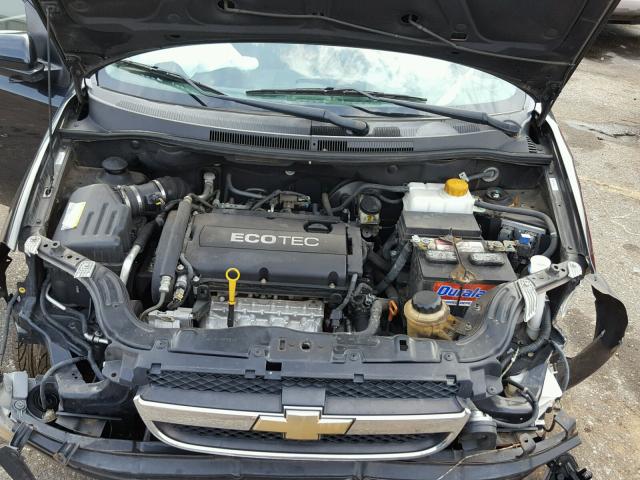 KL1TD5DE3BB140854 - 2011 CHEVROLET AVEO LS BLACK photo 7