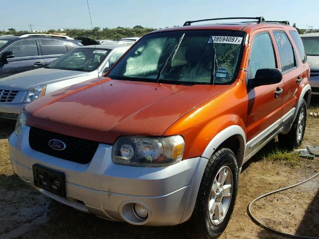 1FMYU03147KA36649 - 2007 FORD ESCAPE XLT ORANGE photo 2