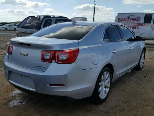 1G11H5SA1DF281446 - 2013 CHEVROLET MALIBU LTZ SILVER photo 4