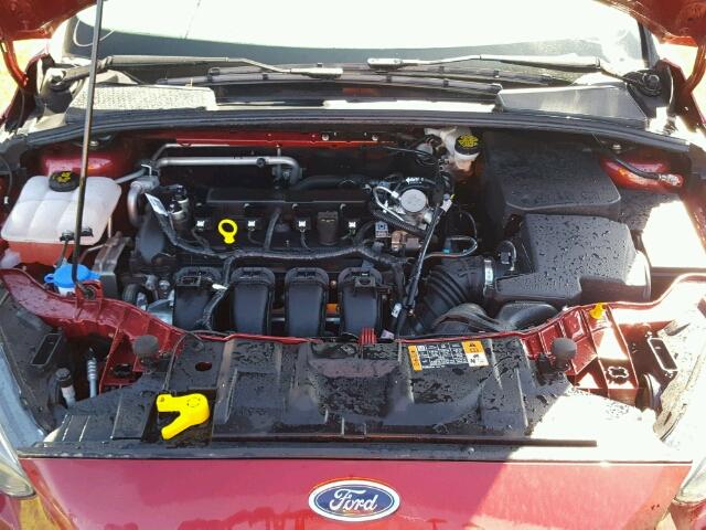 1FADP3F25GL398537 - 2016 FORD FOCUS RED photo 7