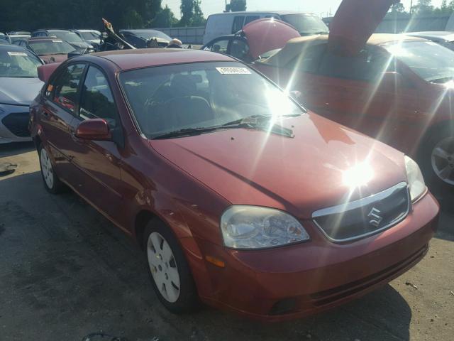 KL5JD56Z18K800162 - 2008 SUZUKI FORENZA BA BURGUNDY photo 1