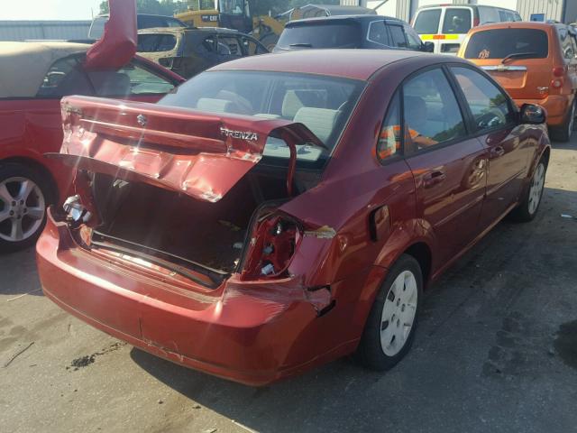 KL5JD56Z18K800162 - 2008 SUZUKI FORENZA BA BURGUNDY photo 4