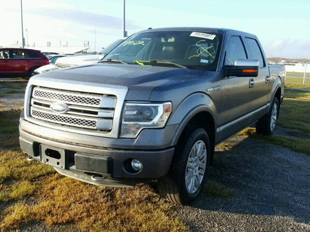 1FTFW1EF2DFC71172 - 2013 FORD F150 GRAY photo 2