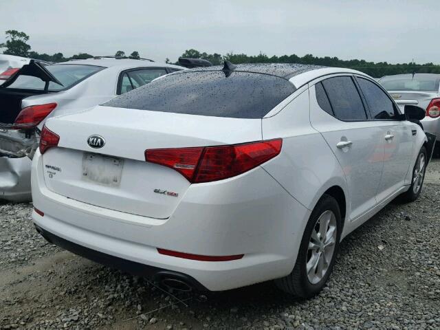5XXGN4A74DG169428 - 2013 KIA OPTIMA EX WHITE photo 4