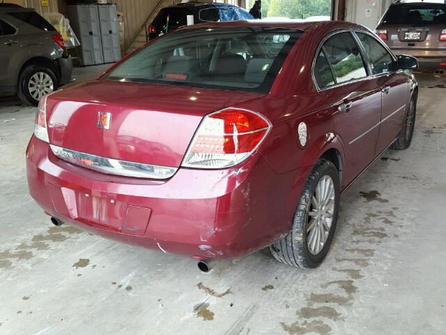 1G8ZV57717F125292 - 2007 SATURN AURA XR MAROON photo 4