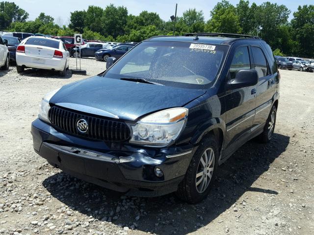3G5DB03704S574348 - 2004 BUICK RENDEZVOUS BLUE photo 2