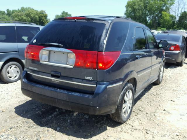 3G5DB03704S574348 - 2004 BUICK RENDEZVOUS BLUE photo 4