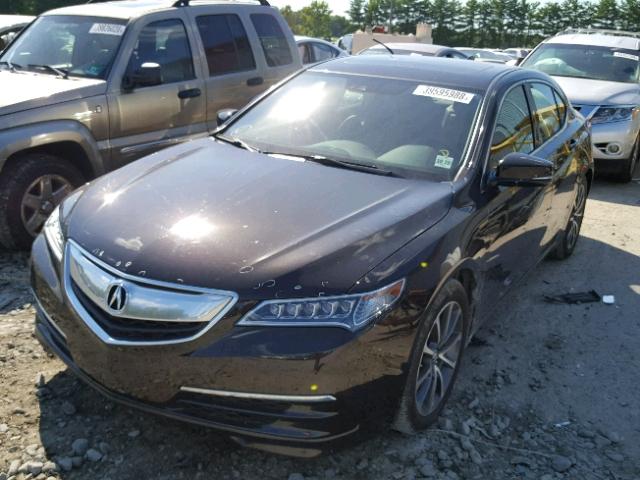 19UUB2F59FA005647 - 2015 ACURA TLX TECH برغندي صورة 2