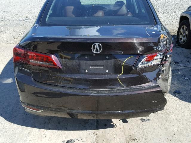 19UUB2F59FA005647 - 2015 ACURA TLX TECH برغندي صورة 9