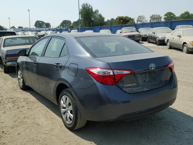 5YFBURHEXGP503567 - 2016 TOYOTA COROLLA L GRAY photo 3