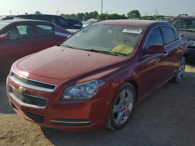 1G1ZC5E05CF259968 - 2012 CHEVROLET MALIBU 1LT 红色 照片 2