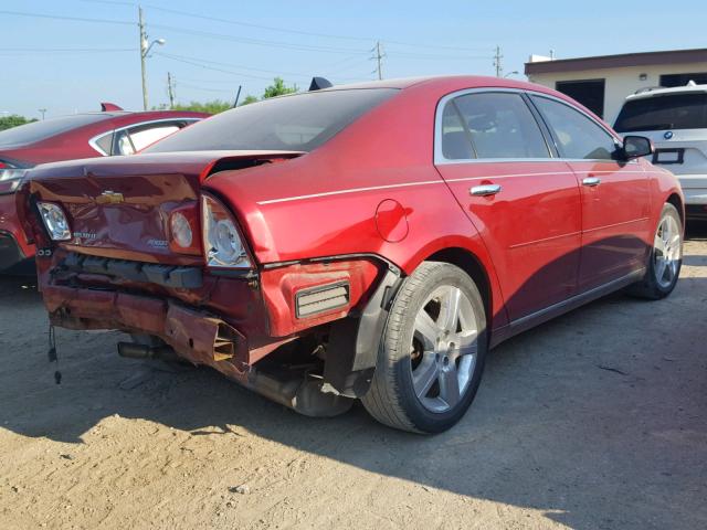 1G1ZC5E05CF259968 - 2012 CHEVROLET MALIBU 1LT 红色 照片 4