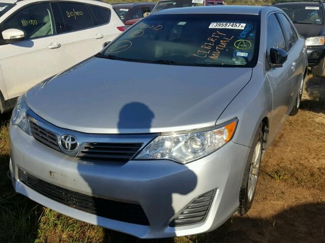 4T4BF1FK5DR283419 - 2013 TOYOTA CAMRY L SILVER photo 2